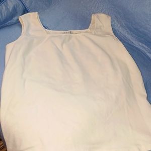 Stretch White Stag Top